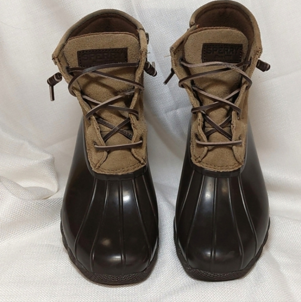 Sperry Saltwater Waterproof Suede/Rubber Rainboot - Picture 11 of 11